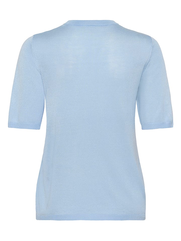 Kaffe Hellblau 967848 Strickshirt in Hellblau - 5