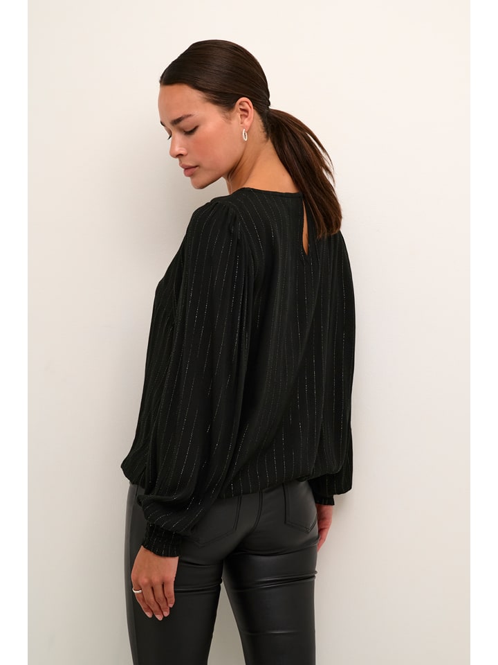 Kaffe Schwarz 725890 Bluse in Schwarz - 3