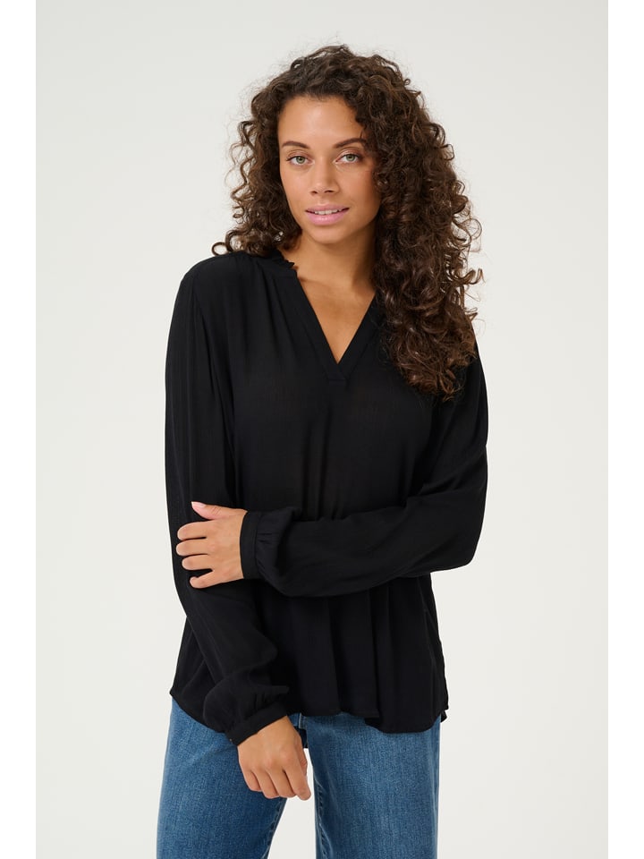 Kaffe Schwarz 2600820 Bluse in Schwarz - 3