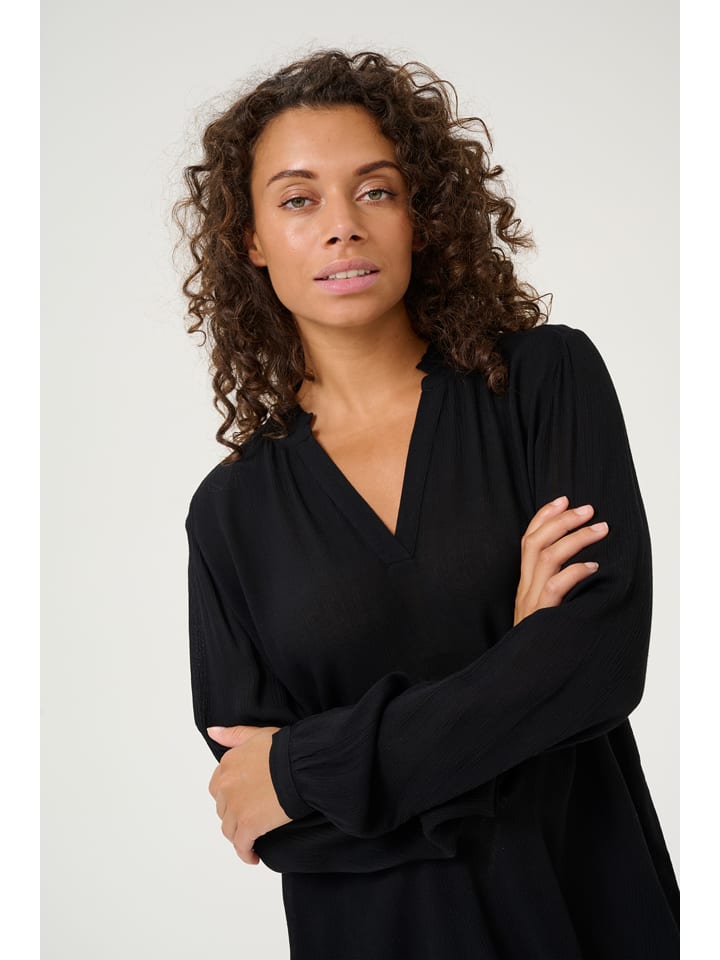Kaffe Schwarz 2600820 Bluse in Schwarz - 4