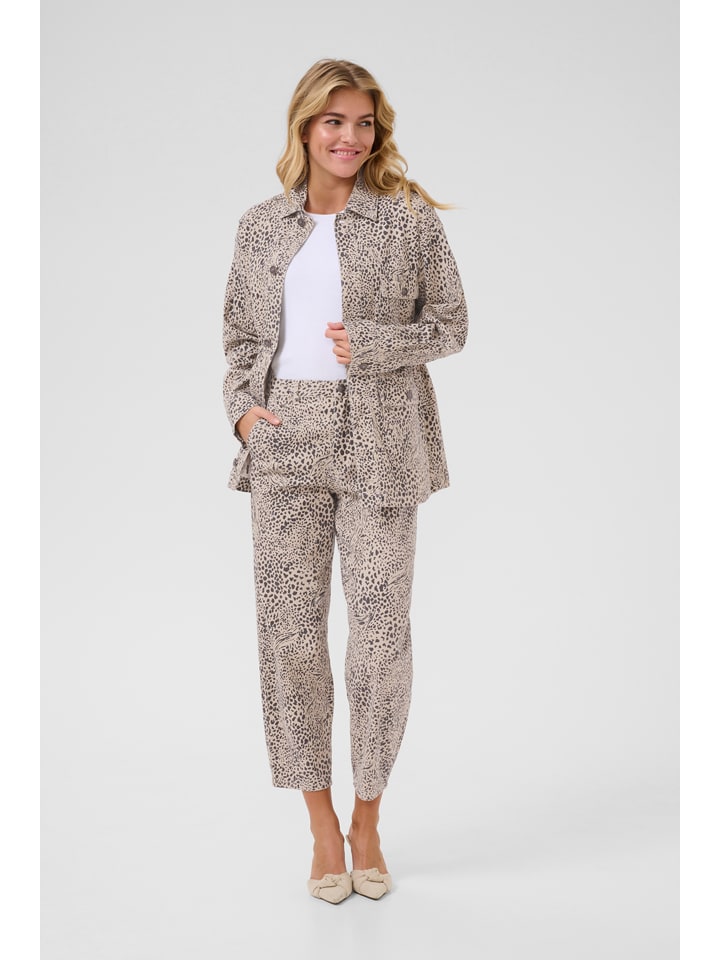 Dámska bunda Kaffe Beige 8622062 Jeansjacke in Beige - 1
