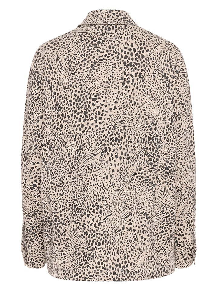 Dámska bunda Kaffe Beige 8622062 Jeansjacke in Beige - 5