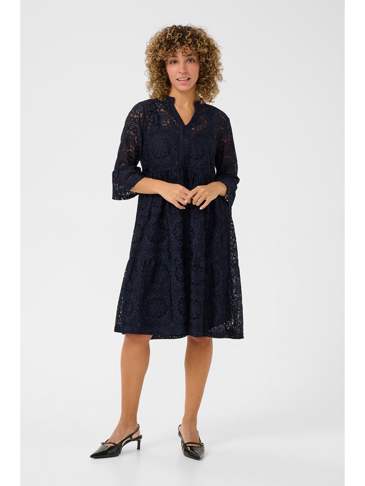 Šaty Kaffe Dunkelblau 8074279 Kleid in Dunkelblau - 1