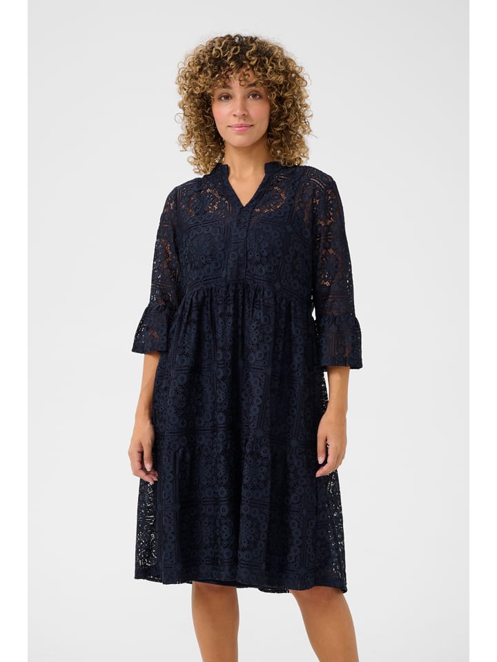 Šaty Kaffe Dunkelblau 8074279 Kleid in Dunkelblau - 2