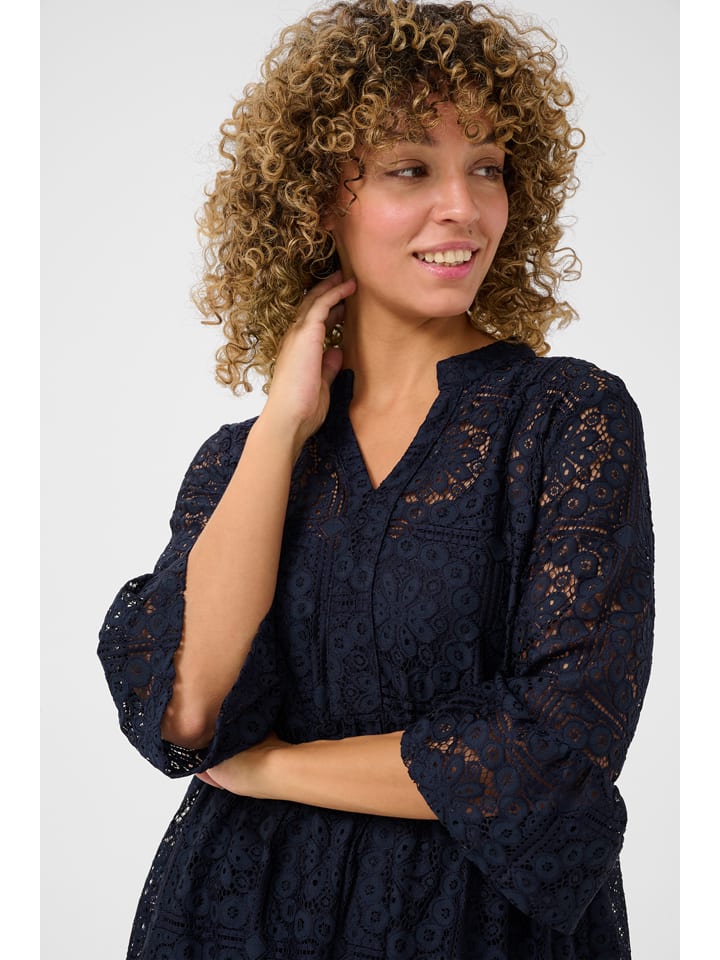 Šaty Kaffe Dunkelblau 8074279 Kleid in Dunkelblau - 3
