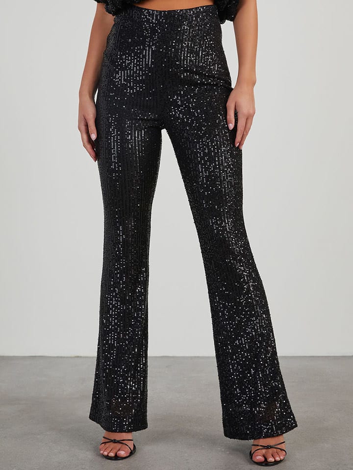 Nohavice Milan Kiss Schwarz 281388 Hose in Schwarz - 4