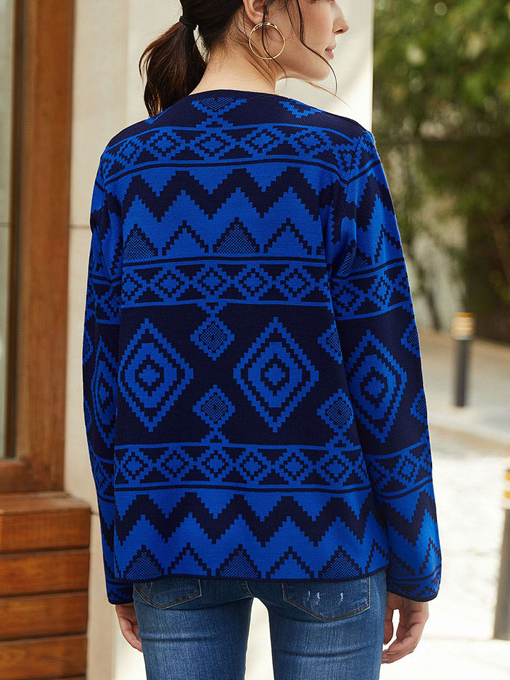 Sveter Milan Kiss Blau 625787 Cardigan in Blau - 3