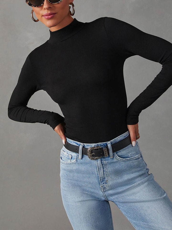 Milan Kiss Schwarz 670463 Longsleeve in Schwarz - 2