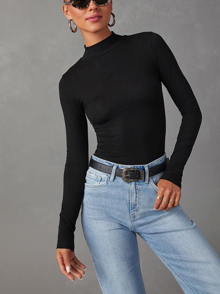 Milan Kiss Schwarz 670463 Longsleeve in Schwarz - 3