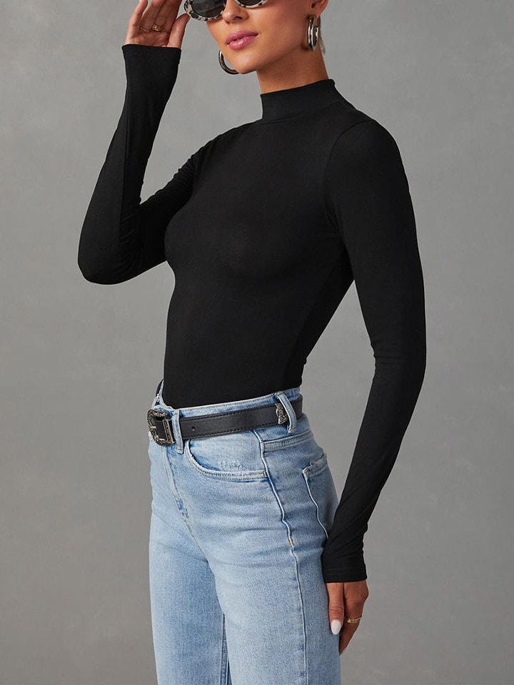 Milan Kiss Schwarz 670463 Longsleeve in Schwarz - 4