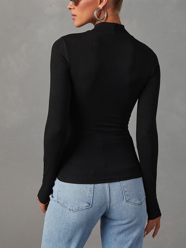 Milan Kiss Schwarz 670463 Longsleeve in Schwarz - 5