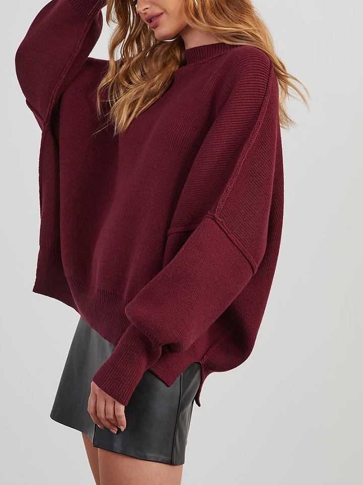 Sveter Milan Kiss Bordeaux 9128388 Pullover in Bordeaux - 4