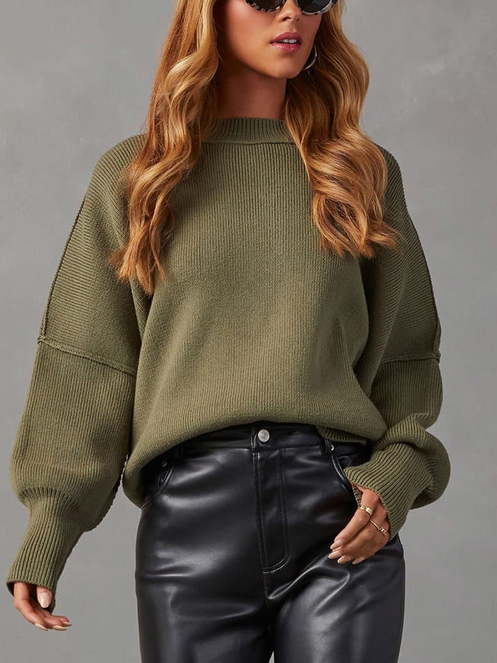 Sveter Milan Kiss Khaki 9194619 Pullover in Khaki - 3