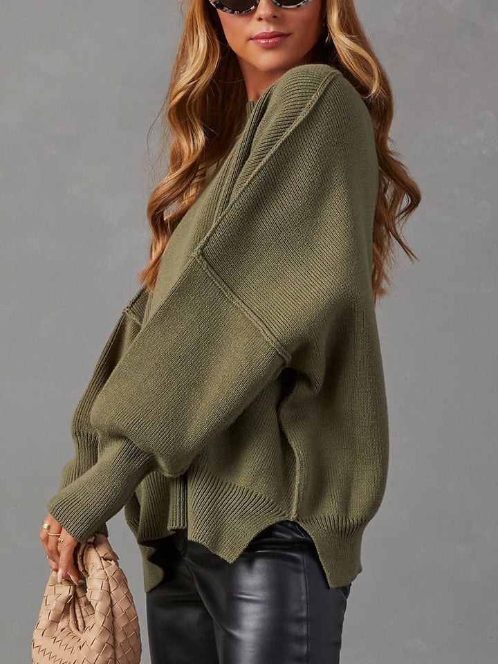 Sveter Milan Kiss Khaki 9194619 Pullover in Khaki - 4