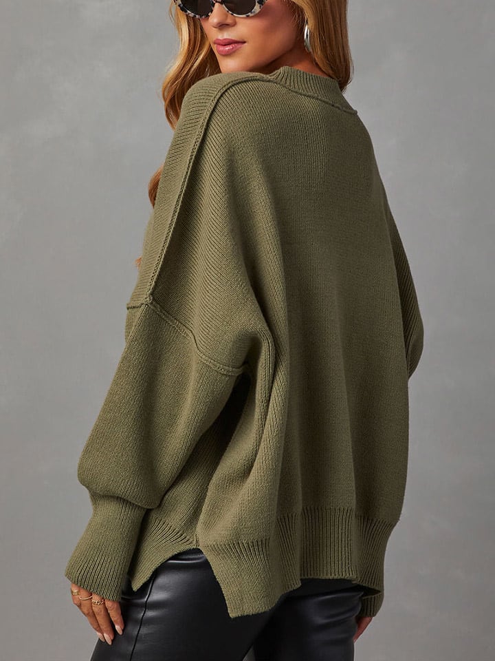 Sveter Milan Kiss Khaki 9194619 Pullover in Khaki - 5