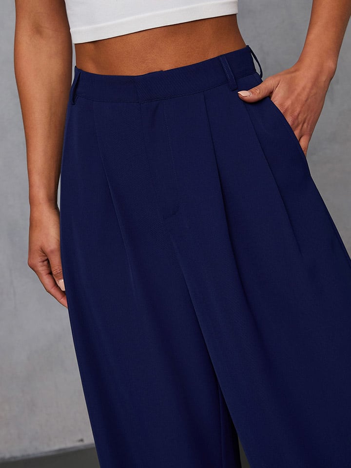 Nohavice Milan Kiss Dunkelblau 6476721 Marlenehose in Dunkelblau - 5