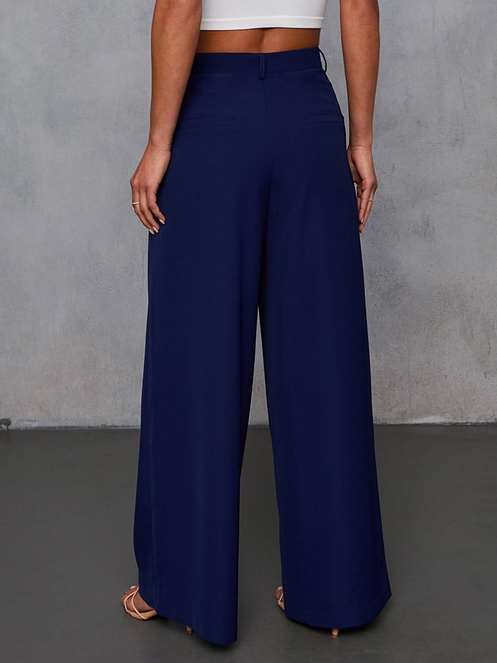 Nohavice Milan Kiss Dunkelblau 6476721 Marlenehose in Dunkelblau - 6