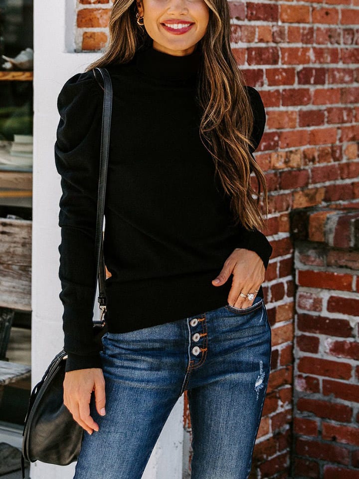 Milan Kiss Schwarz 4060470 Longsleeve in Schwarz - 1