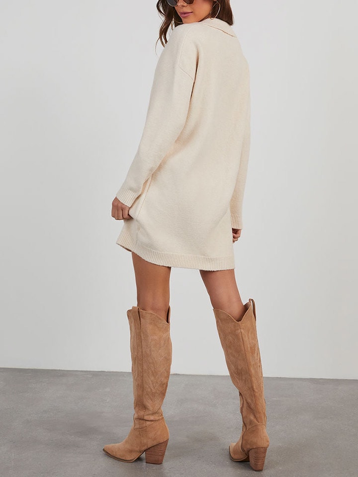 Šaty Milan Kiss Creme 4170621 Kleid in Creme - 4