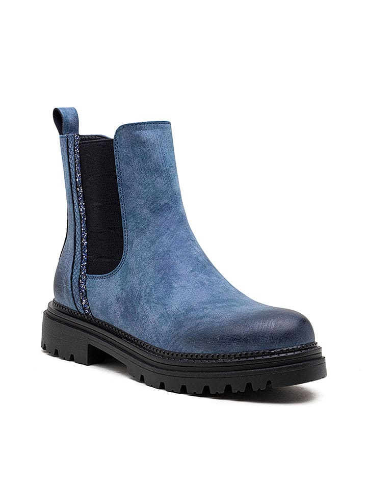 Topánky Foreverfolie Blau 6557414 Chelsea-Boots in Blau - 1