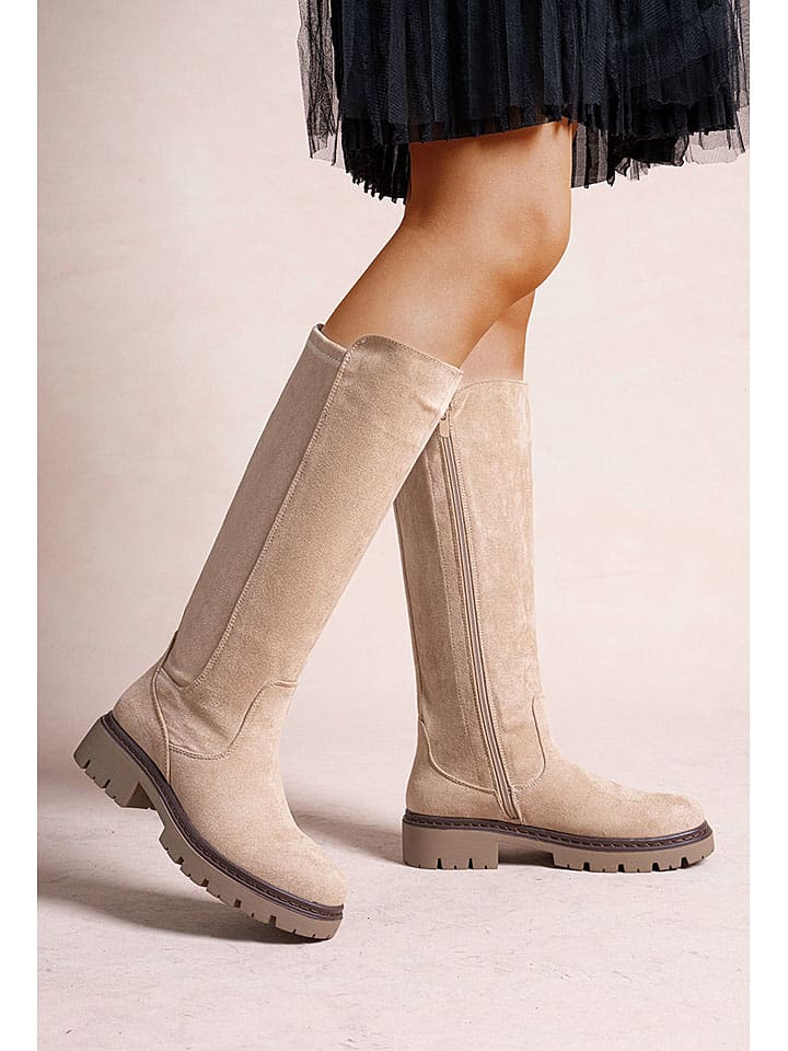 Topánky Foreverfolie Beige 8317704 Stiefel in Beige - 3