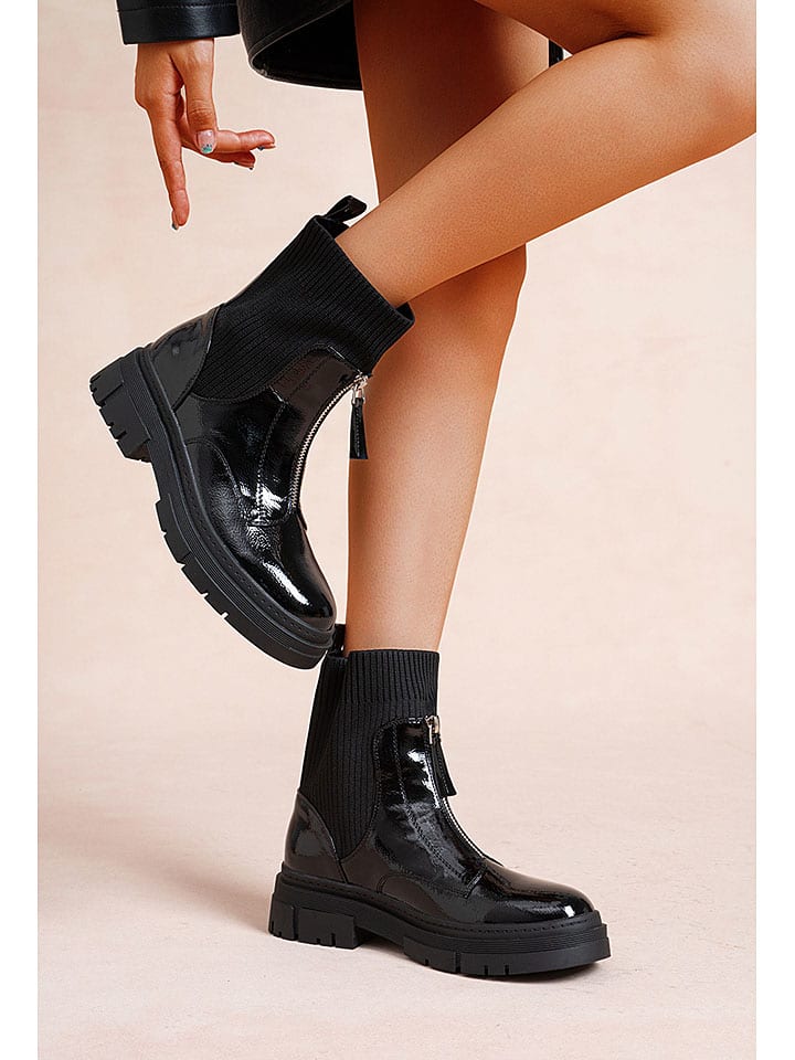Topánky Foreverfolie Schwarz 3893692 Boots in Schwarz - 3