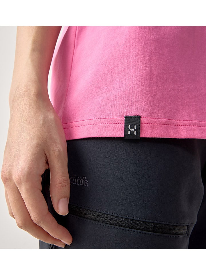 Tričko Haglöfs Pink 932191 Shirt "Outsiders" in Pink - 4