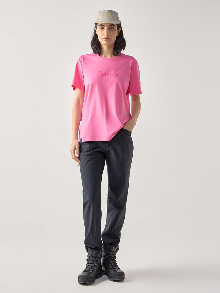 Tričko Haglöfs Pink 932191 Shirt "Outsiders" in Pink - 5