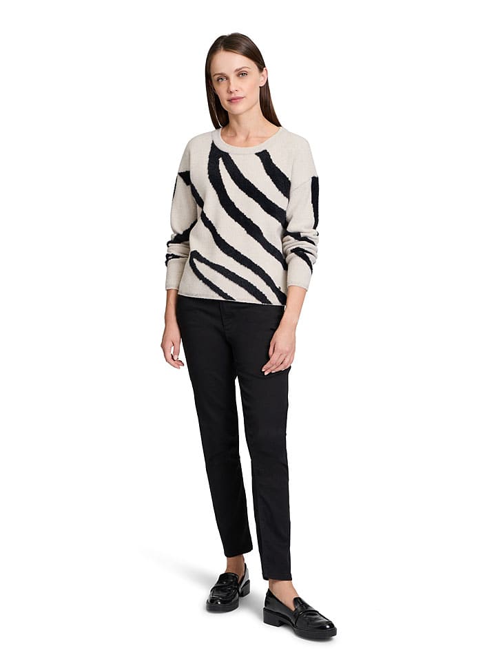 Sveter BETTY & CO Creme/ Schwarz 1436833 Pullover in Creme/ Schwarz - 3