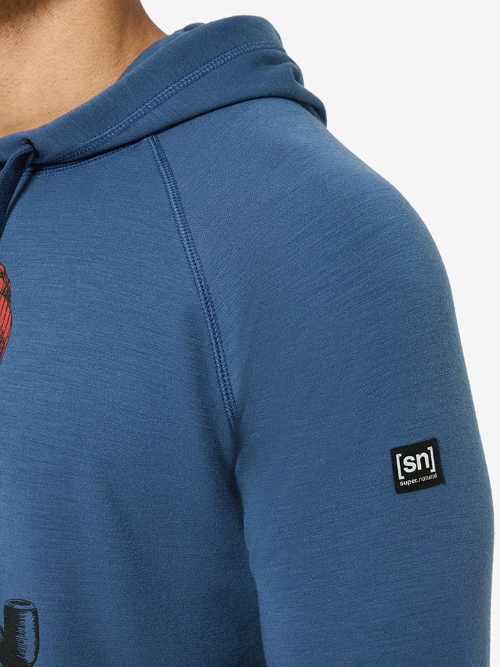 Mikina super.natural Blau 7789822 Hoodie "Fav Sailor" in Blau - 4