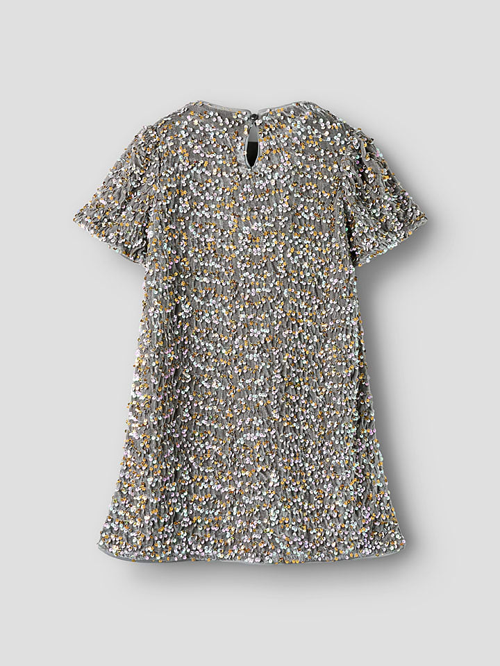 name it Beige/ Silber/ Gold 581067 Kleid "Prunica" in Beige/ Silber/ Gold - 3