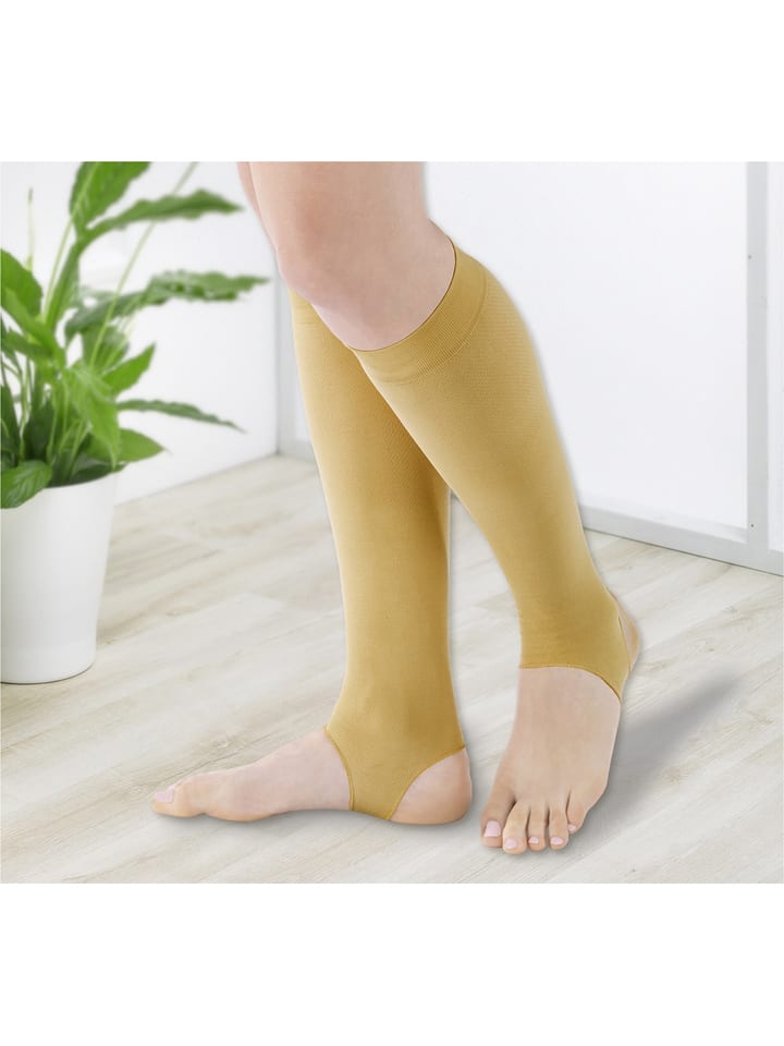 Ponožky Maximex Beige 7639115 Stützstrümpfe in Beige - 3