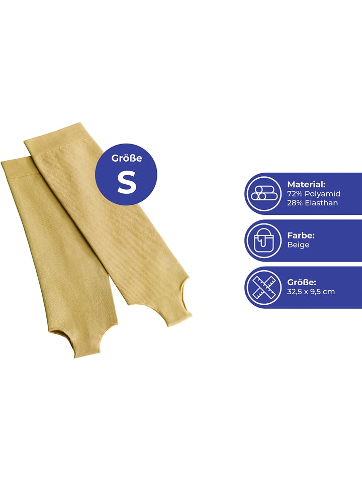 Ponožky Maximex Beige 7639115 Stützstrümpfe in Beige - 4