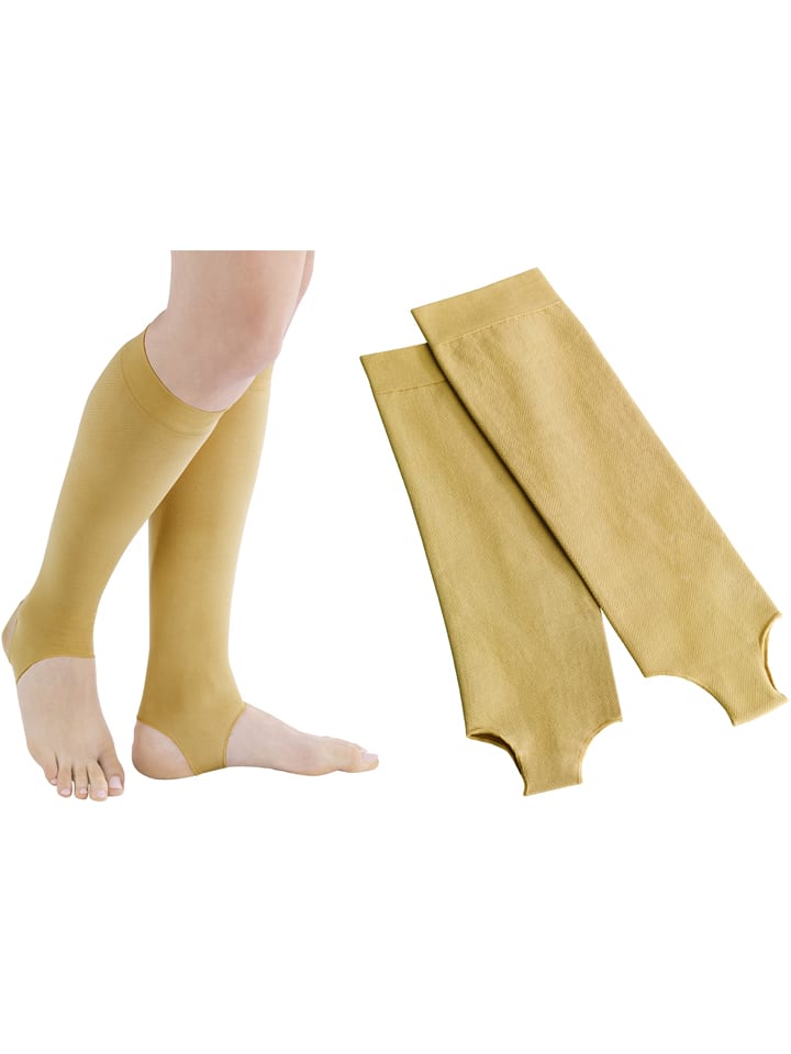 Ponožky Maximex Beige 7639115 Stützstrümpfe in Beige - 7