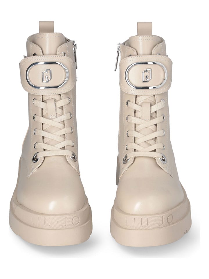 Topánky Liu Jo Creme 6084131 Leder-Boots in Creme - 4