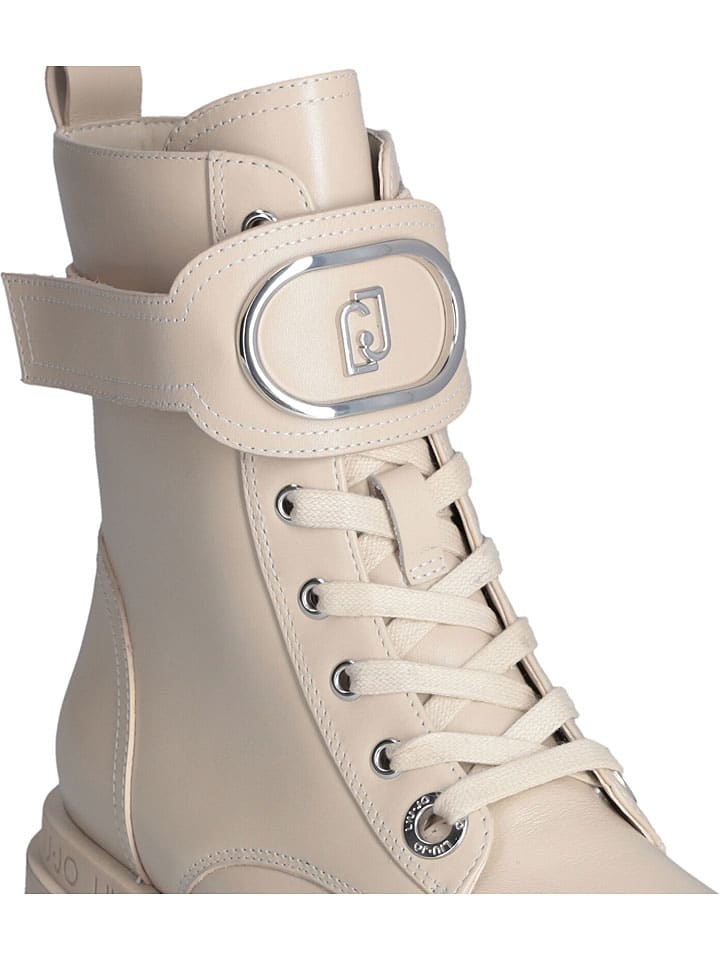 Topánky Liu Jo Creme 6084131 Leder-Boots in Creme - 5