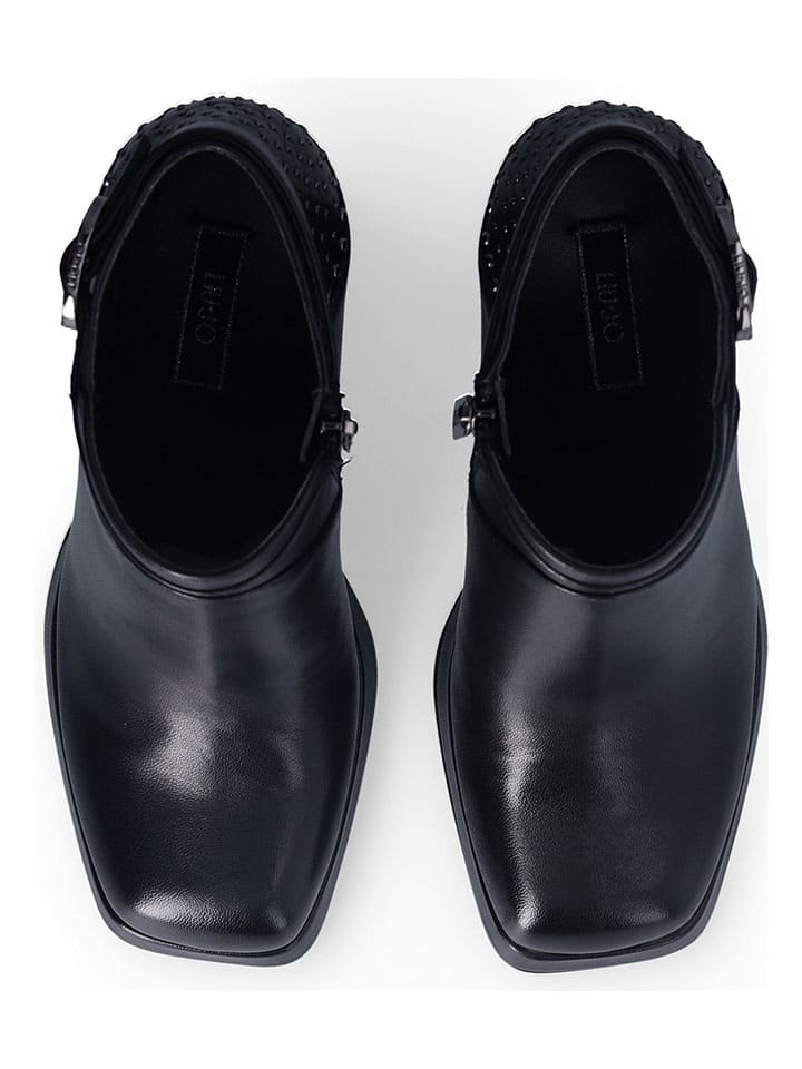 Topánky Liu Jo Schwarz 1155110 Leder-Stiefeletten in Schwarz - 5