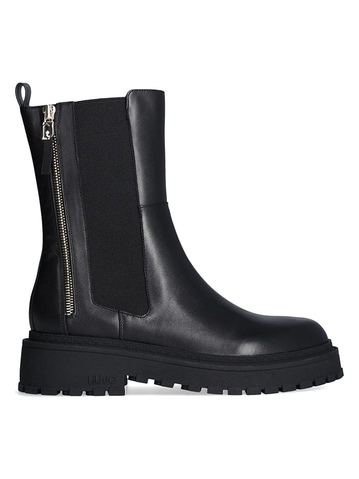Topánky Liu Jo Schwarz 5974751 Leder-Boots in Schwarz - 1