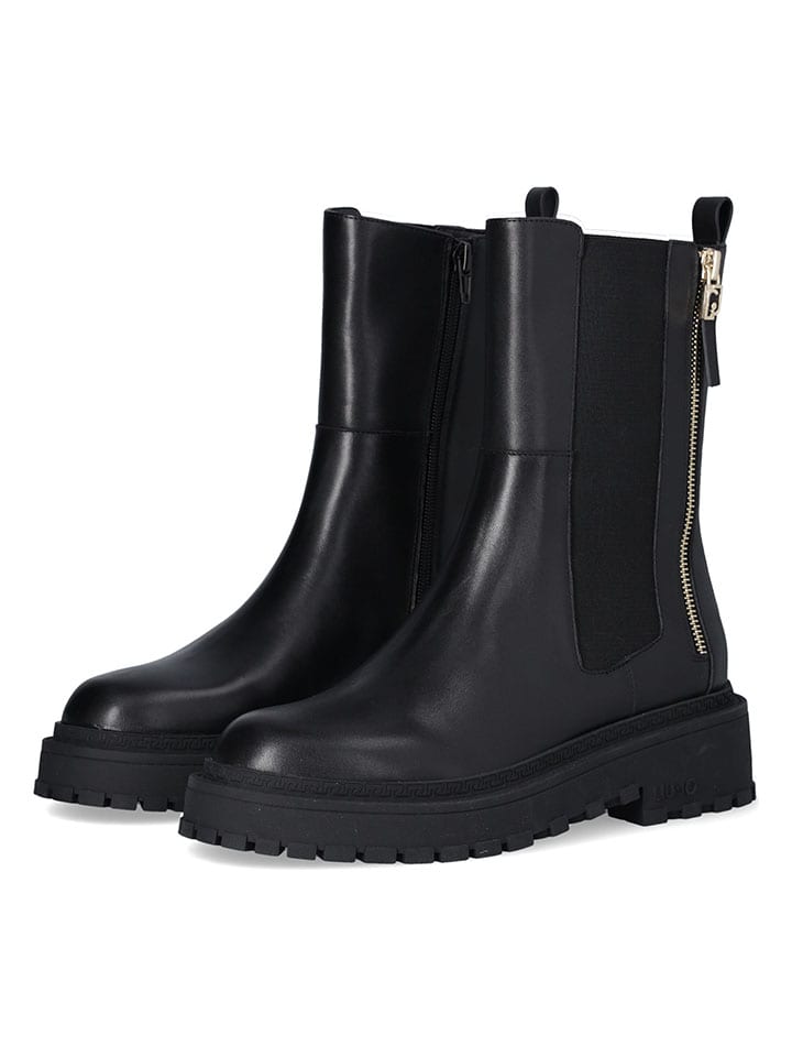 Topánky Liu Jo Schwarz 5974751 Leder-Boots in Schwarz - 2