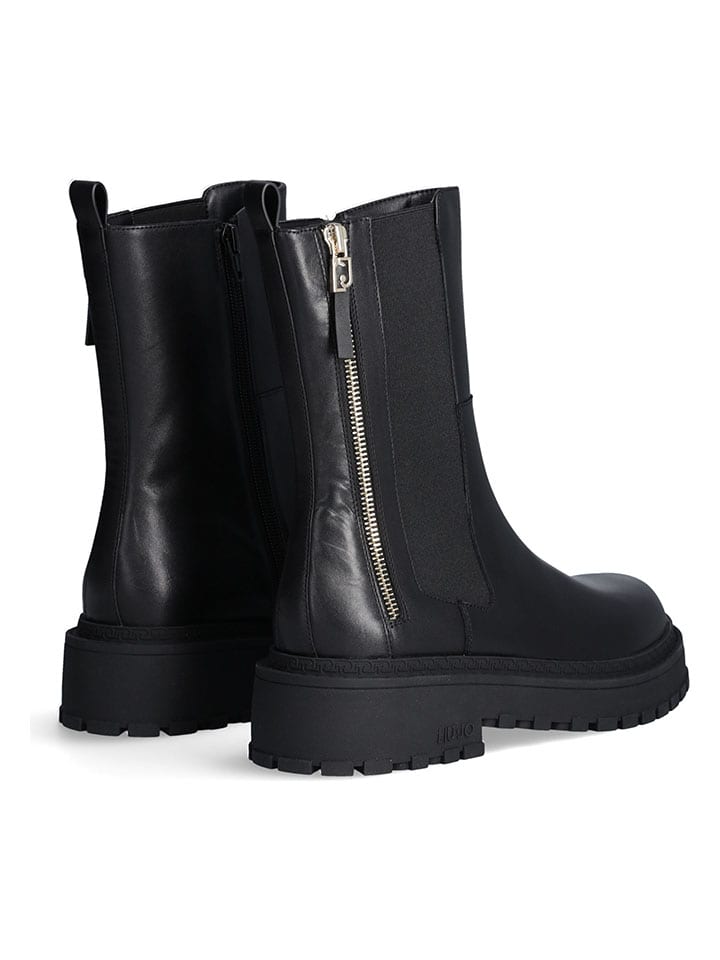 Topánky Liu Jo Schwarz 5974751 Leder-Boots in Schwarz - 3