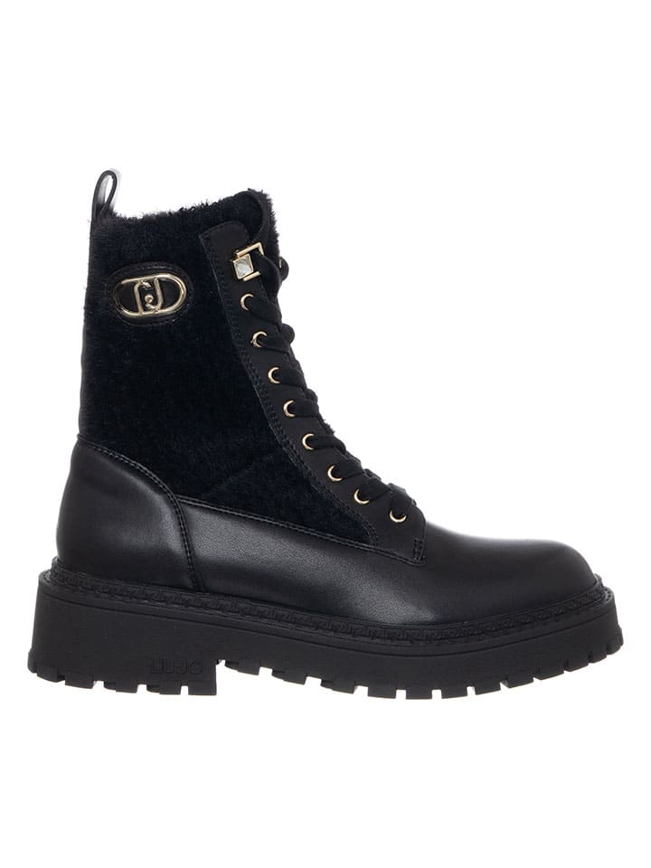 Topánky Liu Jo Schwarz 1284332 Leder-Boots in Schwarz - 1