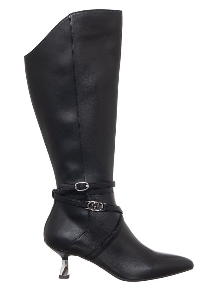 Topánky Liu Jo Schwarz 846040 Leder-Stiefel in Schwarz - 1