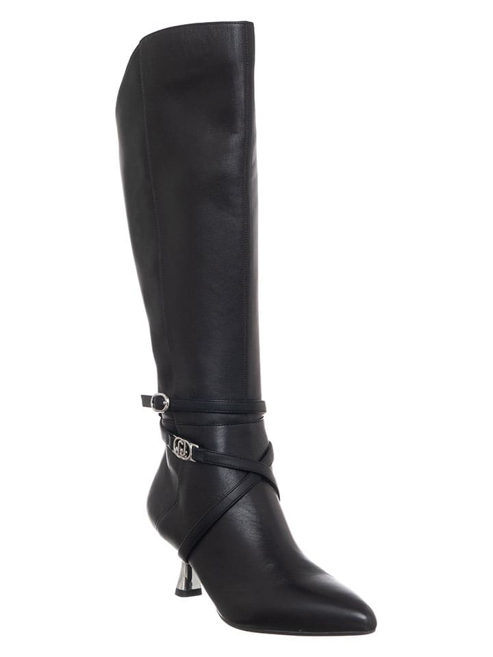 Topánky Liu Jo Schwarz 846040 Leder-Stiefel in Schwarz - 2