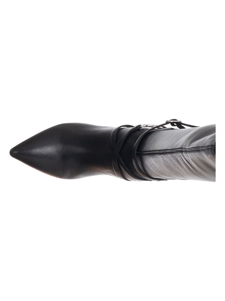 Topánky Liu Jo Schwarz 846040 Leder-Stiefel in Schwarz - 4