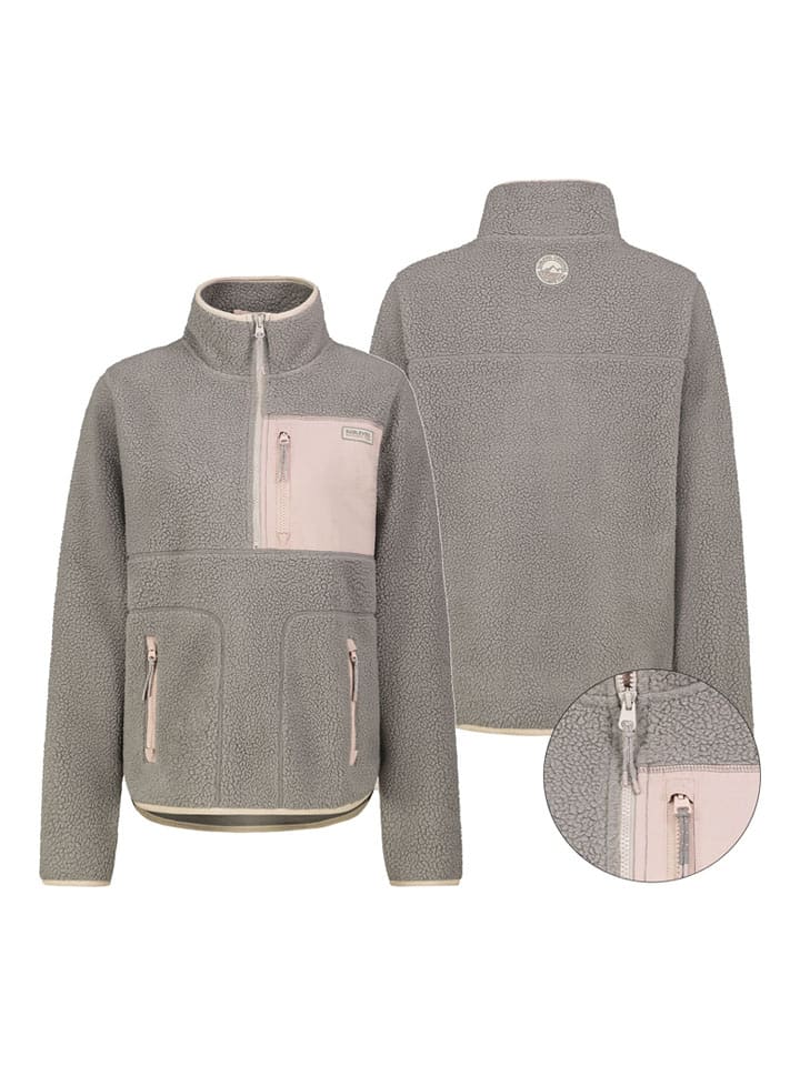 Mikina Sublevel Taupe/ Rosa 1612112 Fleecepullover in Taupe/ Rosa - 1