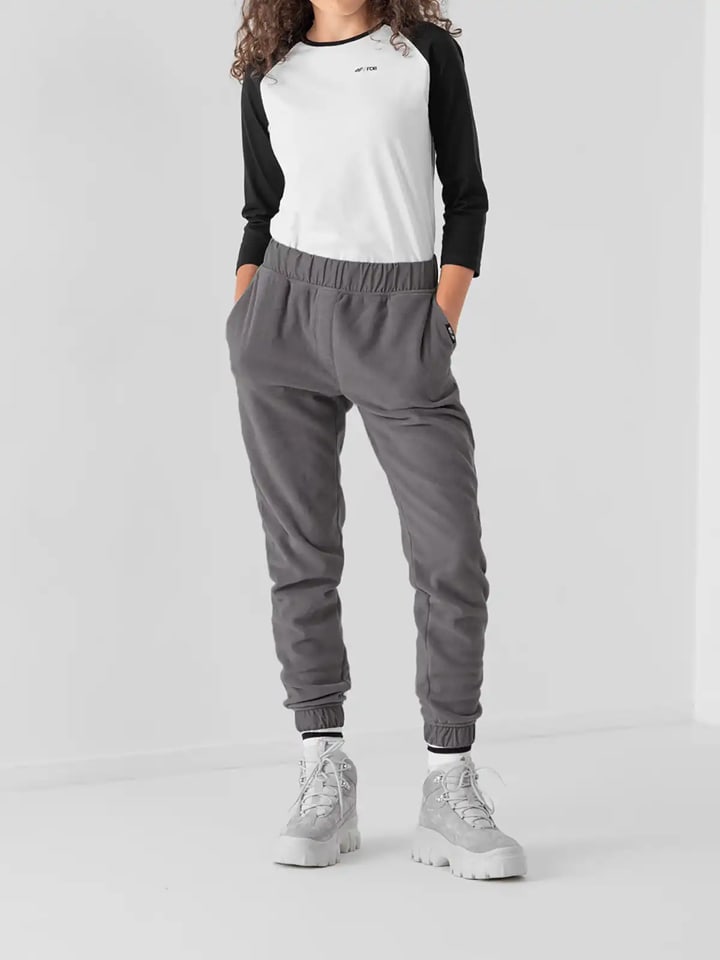4F Weiß/ Schwarz 6473351 Longsleeve in Weiß/ Schwarz - 4