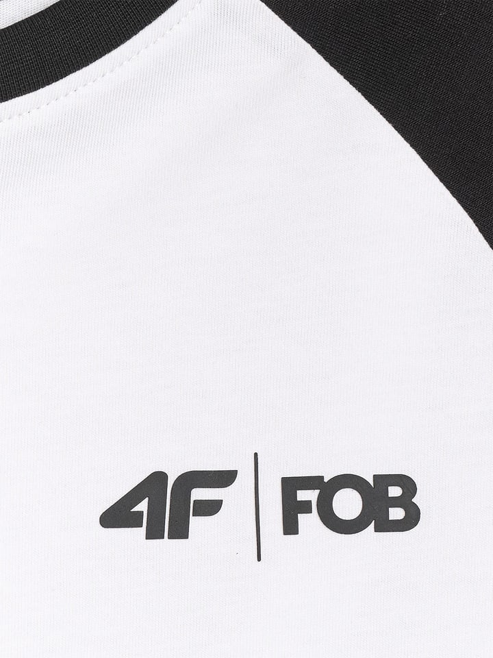 4F Weiß/ Schwarz 6473351 Longsleeve in Weiß/ Schwarz - 6