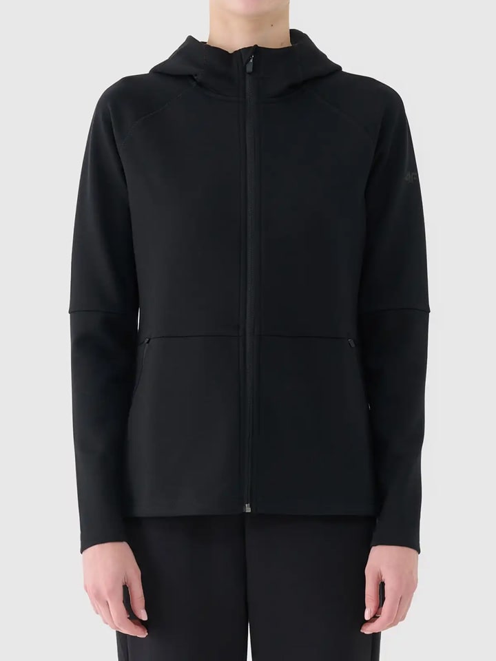 Mikina 4F Schwarz 5614138 Sweatjacke in Schwarz - 1