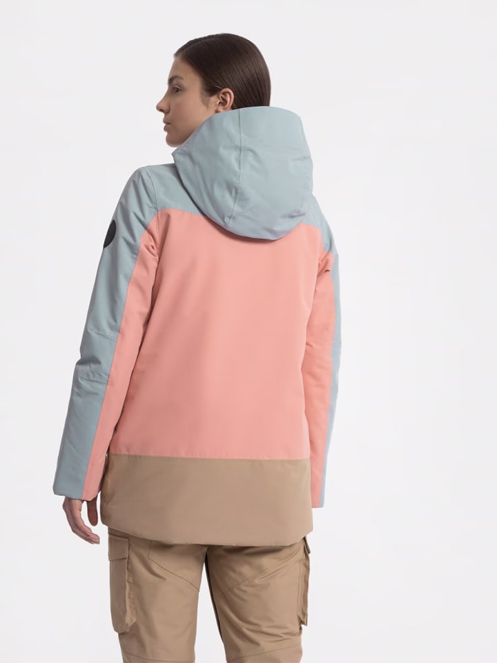 Dámska bunda 4F Hellblau/ Rosa/ Beige 700905 Ski-/ Snowboardjacke in Hellblau/ Rosa/ Beige - 3