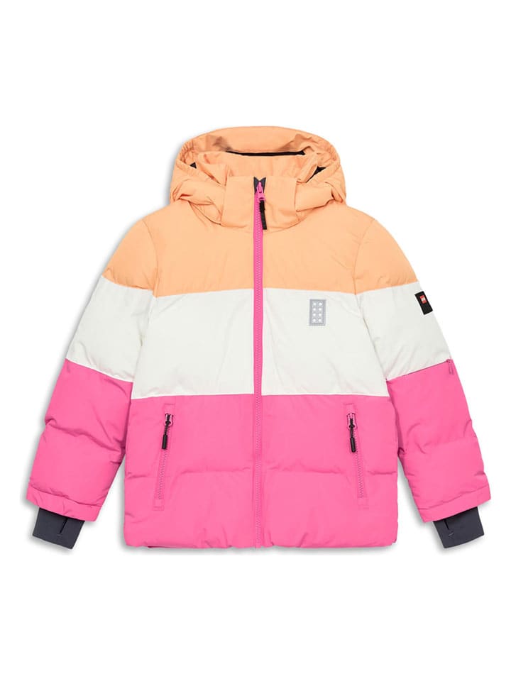 LEGO Orange/ Weiß/ Pink 6681384 Steppjacke "Jaz" in Orange/ Weiß/ Pink - 1